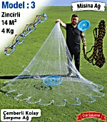Model 3 - Çemberli Misina Serpme - 4 Kg - Zincirli