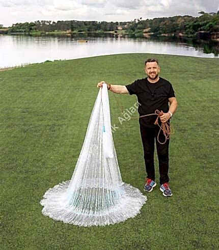 Zincirli İp Örgü Serpme Ağ 5 Kg