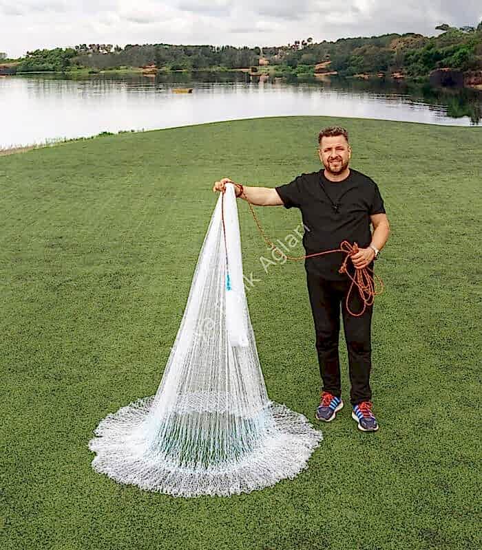 Zincirli İp Örgü Serpme Ağ 5 Kg