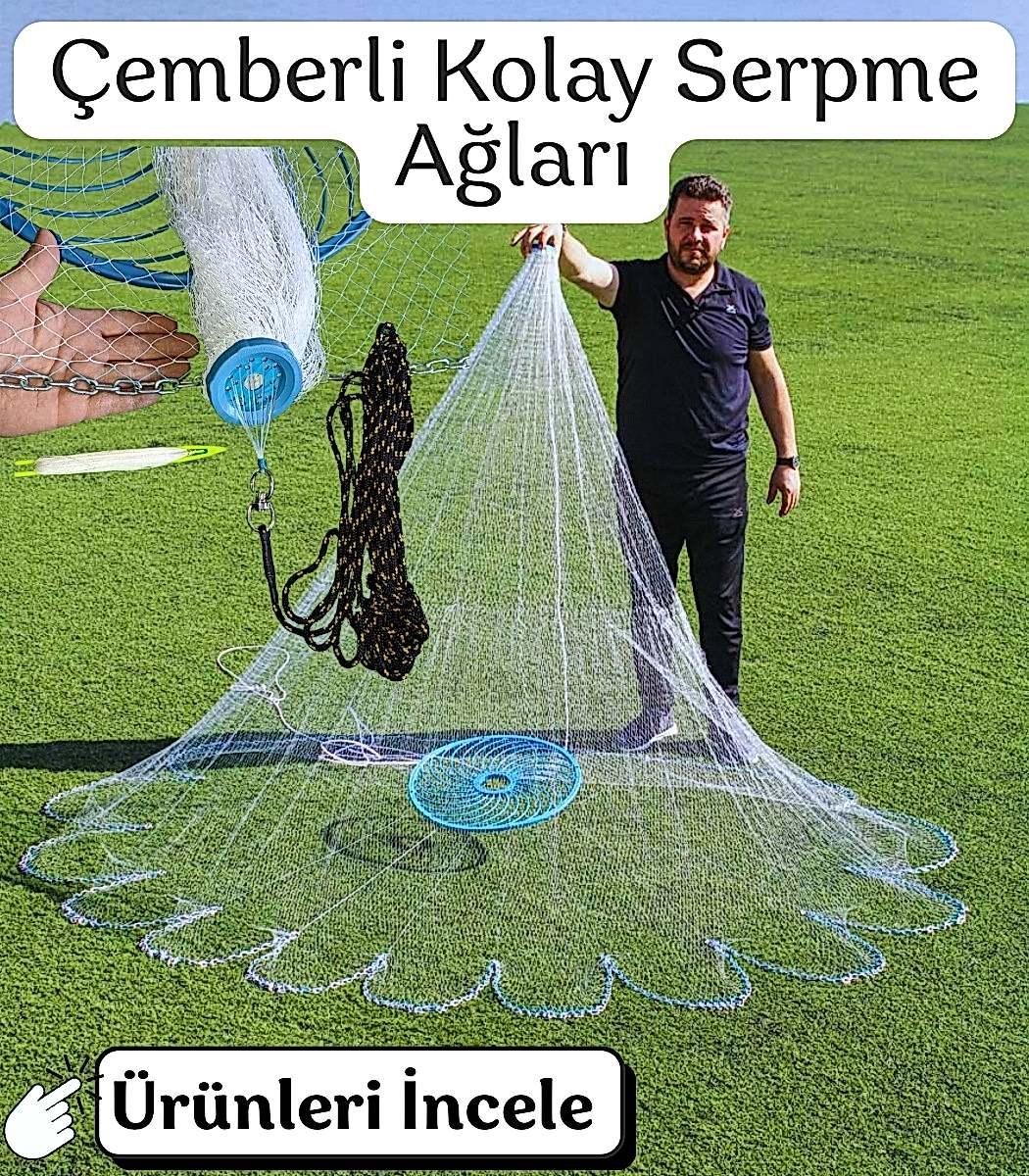 Çemberli Kolay Serpme Ağ