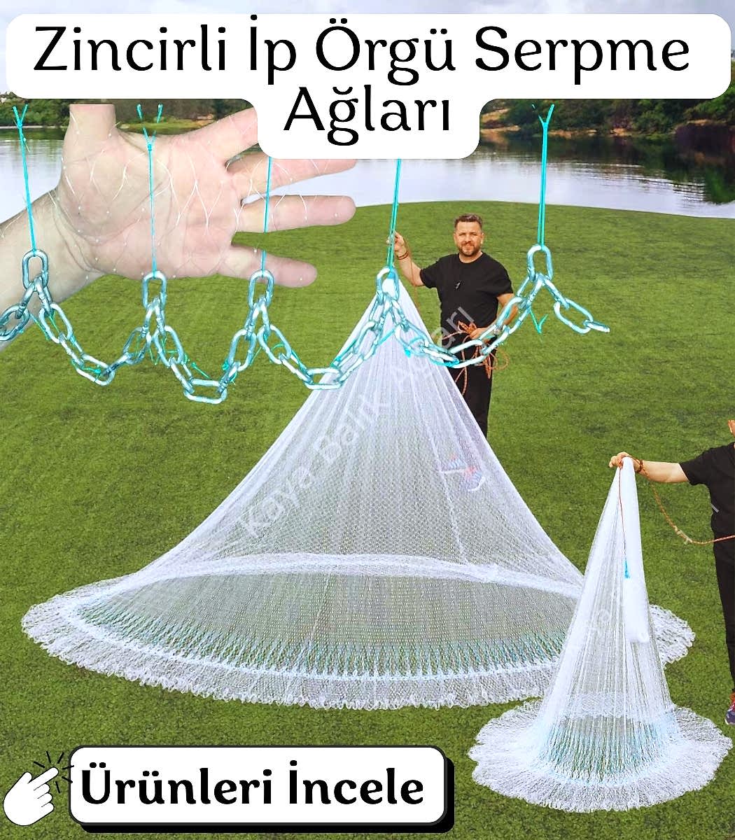 Zincirli İp Örgü Serpme Ag